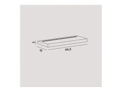 Aplique LED BED de aluminio 28W 49,5 cm Perenz Blanco Discount