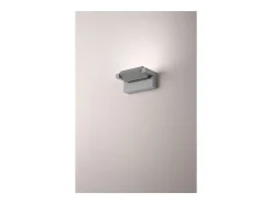 Online Aplique LED de pared de 20 W, temperatura de color correlacionada de 3000 K a 4000 K, ajustable 340°, 1750 lm, IP65, 20,5 cm, claro - Perenz Gris