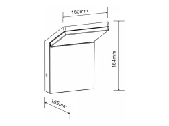Iluminación Exterior-Aplique LED de pared IP54 de 9 W, , 2200 K/2700 K/3000 K, encendido/apagado, sin sensor Blanco