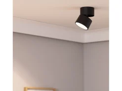 Ledkia Plafón-Aplique LED 15W de Aluminio Circular New Onuba 4000K Blanco Neutro Negro