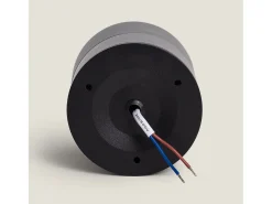 Ledkia Plafón-Aplique LED 15W de Aluminio Circular New Onuba 4000K Blanco Neutro Negro