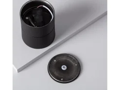 Ledkia Plafón-Aplique LED 15W de Aluminio Circular New Onuba 2700K Blanco Cálido Negro