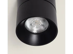 Ledkia Plafón-Aplique LED 15W de Aluminio Circular New Onuba 2700K Blanco Cálido Negro