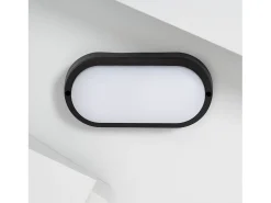 Ledkia Aplique LED 25W Oval IP65 Black 4000K Neutro Blanco Online