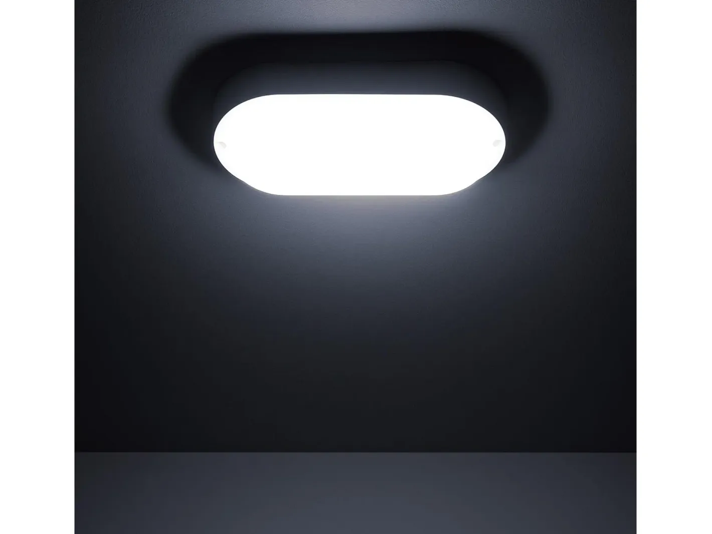 Ledkia Aplique LED 25W Oval IP65 White 6500K Frío Blanco Clearance