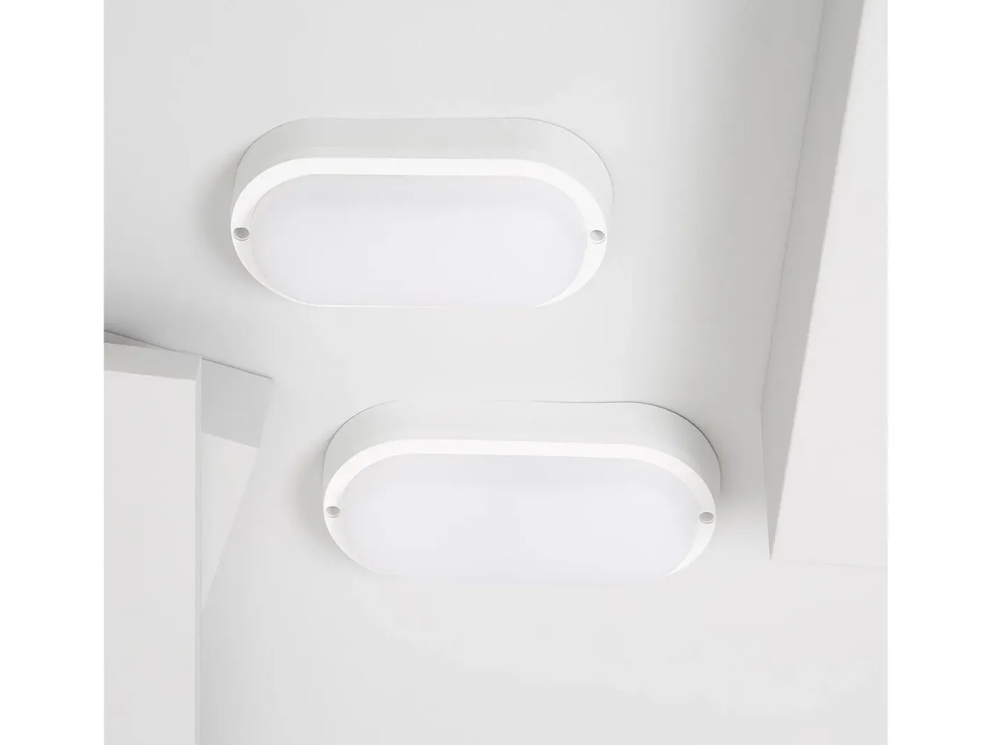 Sale Ledkia Aplique LED 25W Oval IP65 White 4000K Neutro Blanco