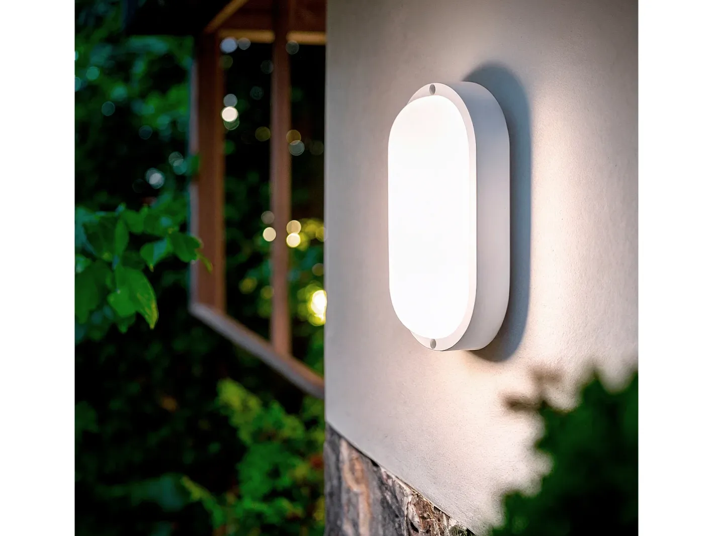 Sale Ledkia Aplique LED 25W Oval IP65 White 4000K Neutro Blanco