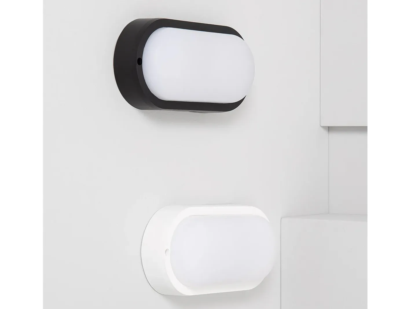 Sale Ledkia Aplique LED 25W Oval IP65 White 4000K Neutro Blanco