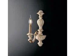 Sale Aplique Leonardo en madera marfil y pan de oro 1 luz .14 P.24 BL180-AP1-AV Multicolor