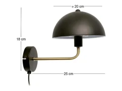 LEITMOTIV Aplique metálico Bonnet Negro