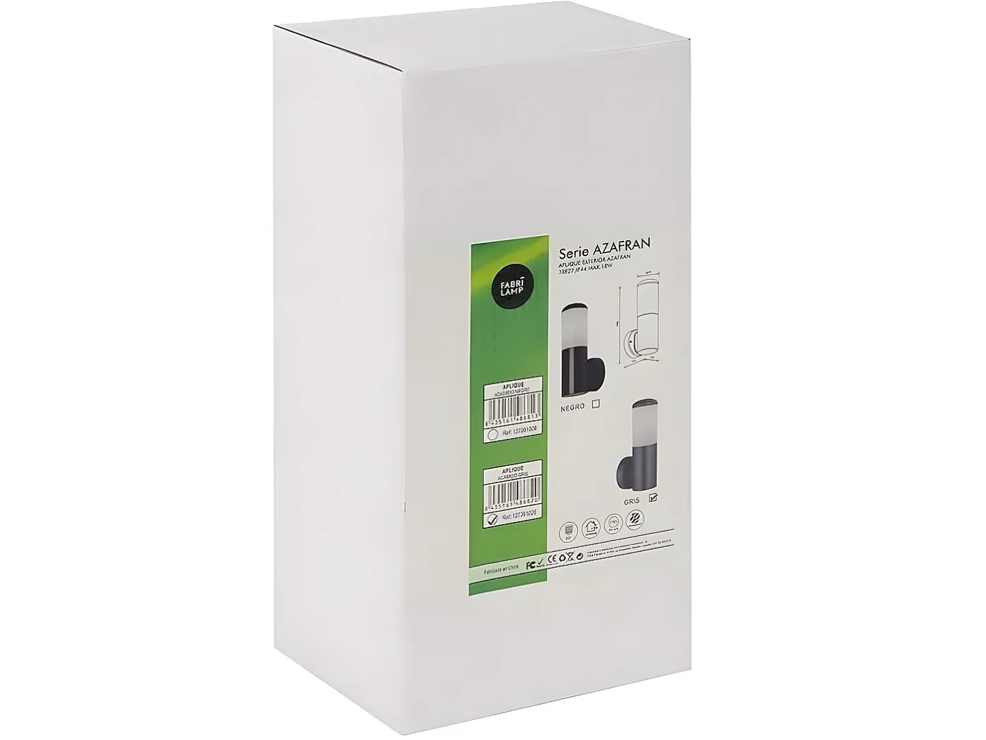 AKUNADECOR Aplique Moderno Para Exterior Azafran En Policarbonato Gris Online