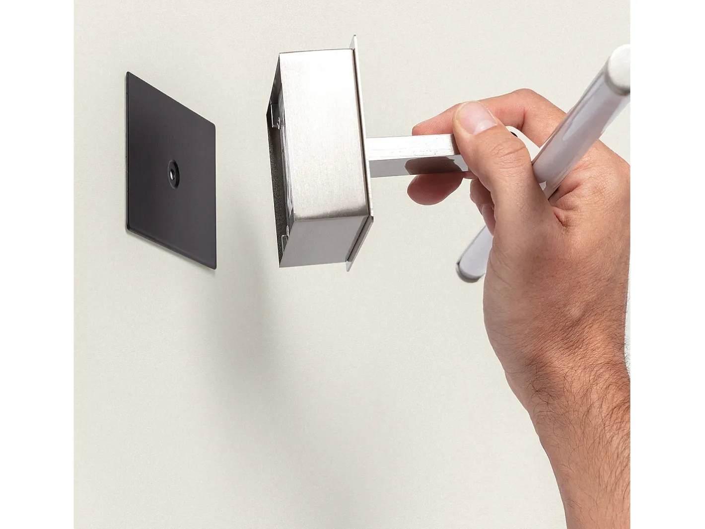 Ledkia Aplique Para Pared-Aplique para Cuadros LED 1.8W Slimlight con Batería Níquel Blanco