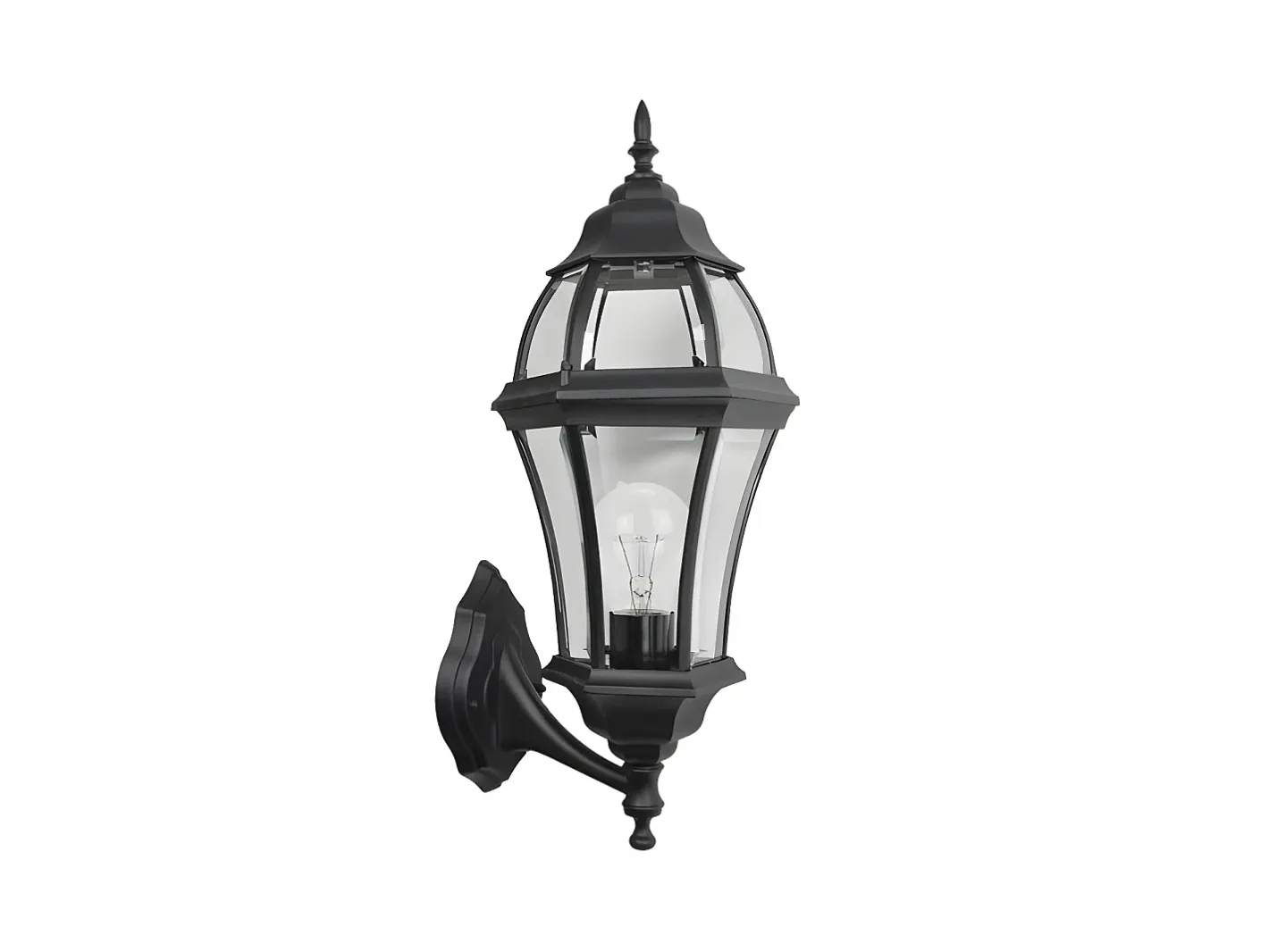 AKUNADECOR Aplique Para Terraza En Aluminio Becrux Ip44 Negro New