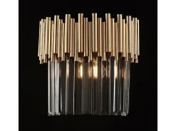 Online Aplique Ravel en hierro con pedrería 2 luces .28 P.14 BL268-AP2-OR Dorado