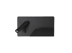 AKUNADECOR Aplique Para Pared-Aplique Rectangular Con Foco Orientable Miguel Angel Izqdo Negro