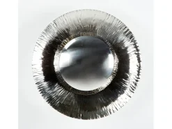 Les Tendances Aplique redondo de metal Gris