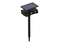 Hot SOLARGEO Aplique solar y foco 2 en 1 - H. 50 cm - BAHRI Negro