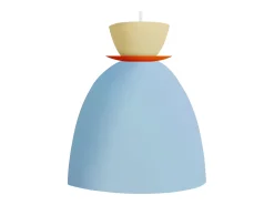 TOSEL Aplique Para Pared-Aplique ,madera, ,A30xD21,5xP28cm Azul