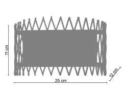 TOSEL Aplique Para Pared-Aplique ,metal ,,A11xD 12xP25cm Blanco