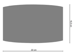 TOSEL Aplique ,metal , ,A10xD 16x P 25cm Gris