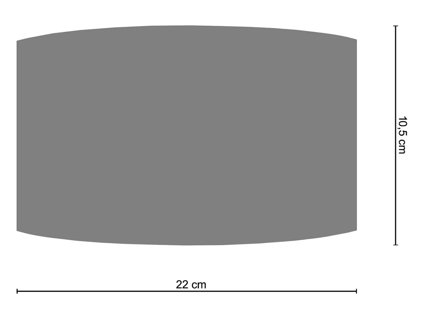 TOSEL Aplique ,metal , ,A10xD 16x P 25cm Gris
