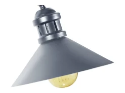 TOSEL Aplique Para Pared-Aplique ,metal,Aluminio ,A19xD20xP37cm Plateado