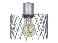 TOSEL Aplique ,metal,Aluminio ,A22xD16xP16cm Plateado Hot