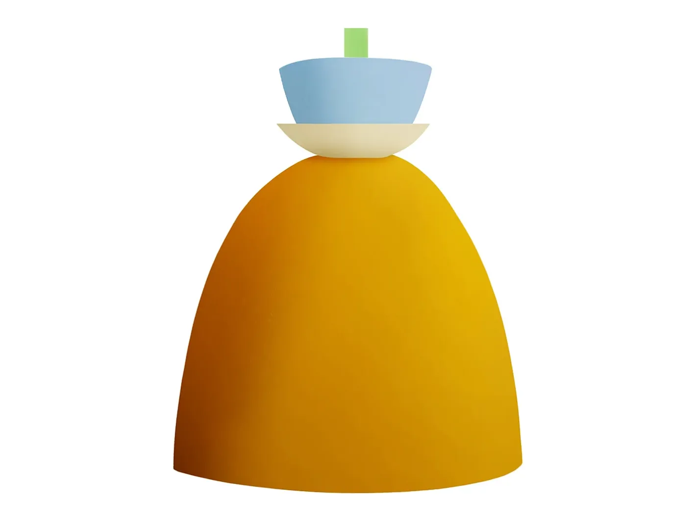Online TOSEL Aplique ,metal,AMARILLO,A27xD14,5xP22,5cm Amarillo claro