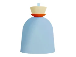 TOSEL Aplique ,metal, ,A27xD14,5xP22,5cm Azul Best