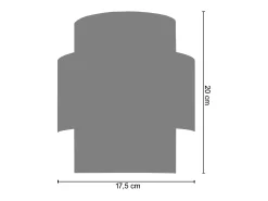 TOSEL Aplique Para Pared-Aplique ,metal, ,A11xD20xP17,5cm Blanco