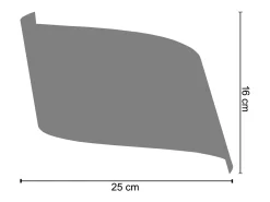 TOSEL Aplique Para Pared-Aplique ,metal, ,A 10xD16x P 25cm Blanco