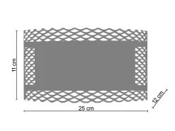 TOSEL Aplique ,metal,Marrón,A11xD 12x P 25cm Marru00f3n New