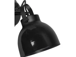 TOSEL Aplique Para Pared-Aplique ,metal, ,A 13xD 18x P 15cm Negro