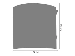 TOSEL Aplique Para Pared-Aplique ,metal, ,A8xD22xP22cm Violeta