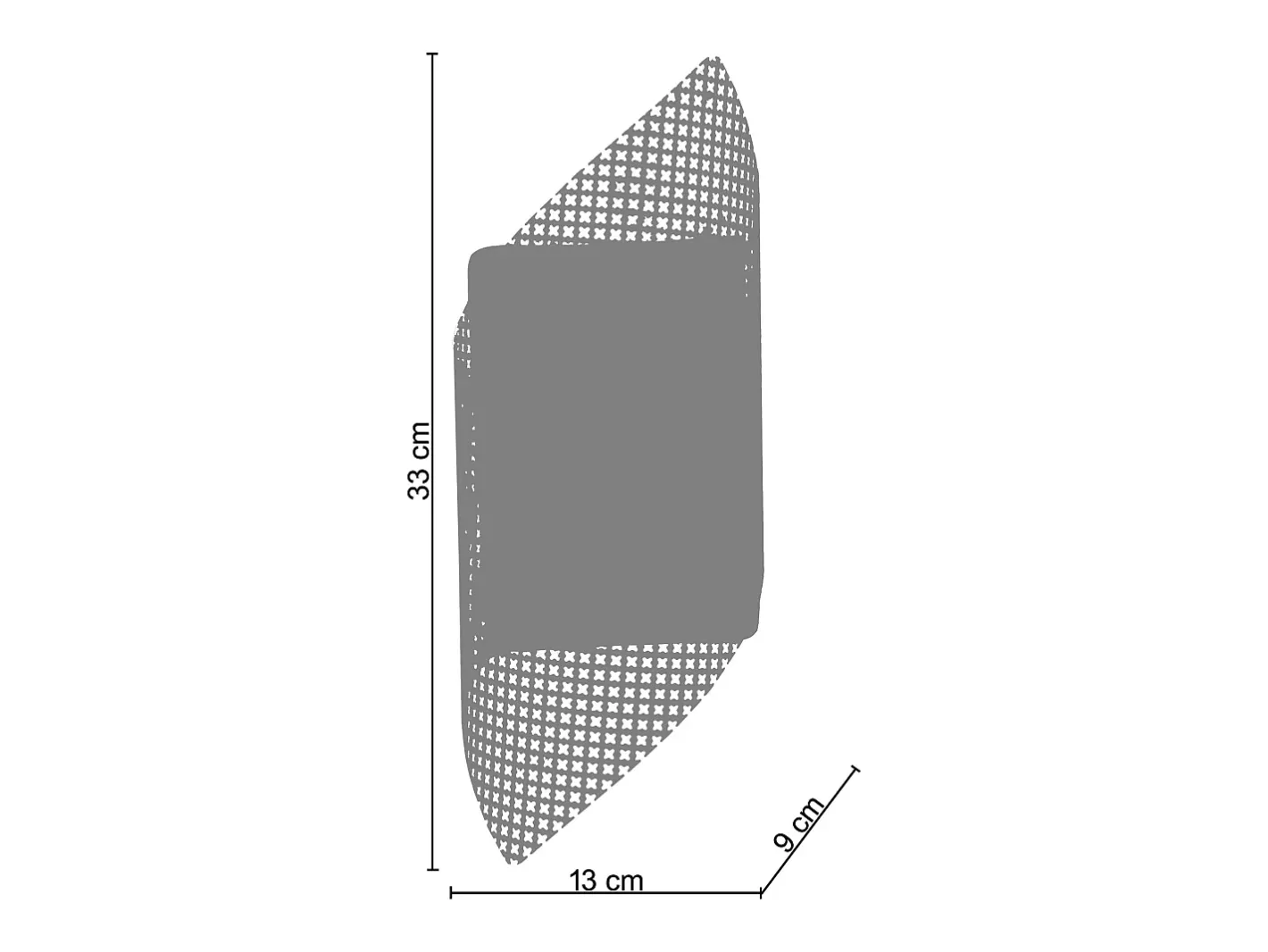 TOSEL Aplique Para Pared-Aplique ,metal, , P 9xD13xD 33cm Violeta