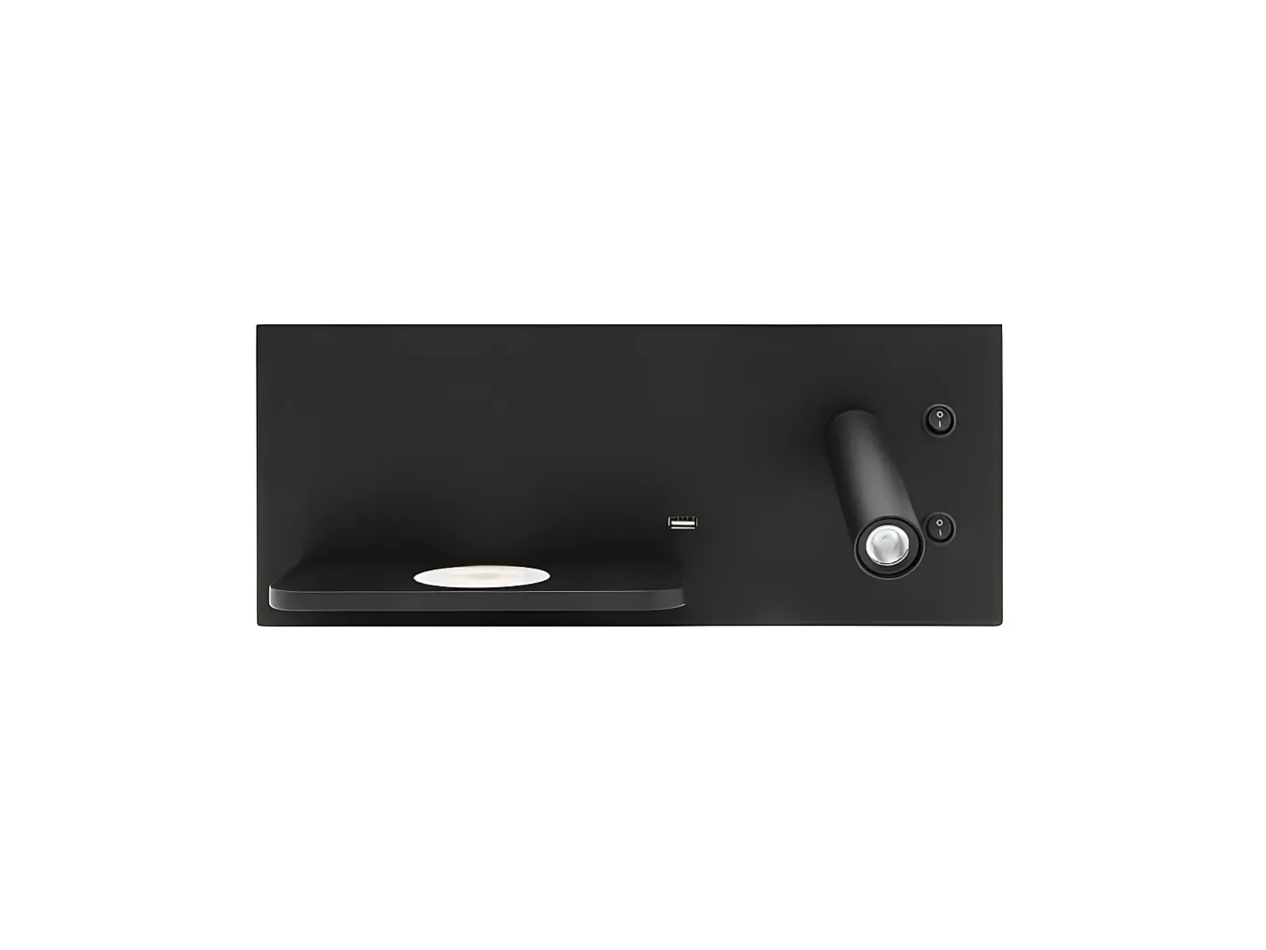 AKUNADECOR Aplique Velaquez Foco Derecho En Usb+qi Negro Outlet