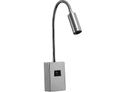 AKUNADECOR Aplique Para Pared-Aplique 3w Capote Cromo Con Usb Articulab. Y Orientab. Plateado