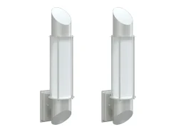 Aplique Para Pared-Apliques de exterior 2 unidades acero inoxidable ES525563 Plateado
