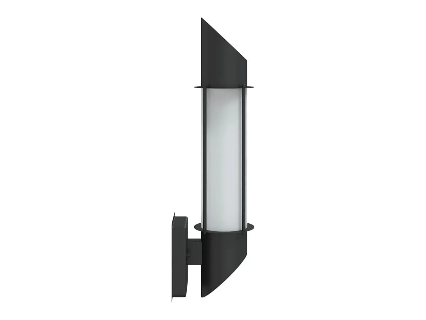 Apliques de exterior 2 unidades acero inoxidable ES957406 Negro Best