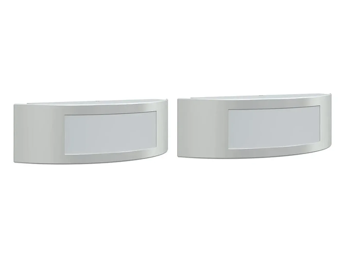 Apliques de exterior 2 unidades acero inoxidable ES990622 Plateado Outlet