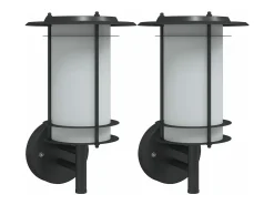 Online Apliques de exterior 2 unidades acero inoxidable ES605786 Negro