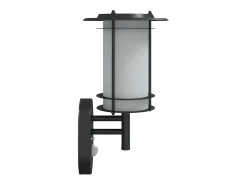 Aplique Para Pared-Apliques de exterior con sensor 2 uds acero inoxidable ES244276 Negro