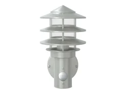 Apliques de exterior con sensor 2 unidades acero inoxidable ES227156 Plateado
