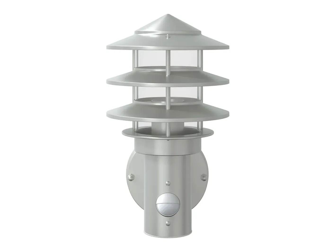 Apliques de exterior con sensor 2 unidades acero inoxidable ES227156 Plateado