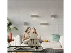 Clearance Sollux Lighting Applique Up & Down Grigio E27 Apliques Up & Down E27 Gris