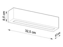 Sollux Lighting Aplique Para Pared-Applique Up & Down Nero E27 Apliques Up & Down E27 Negro