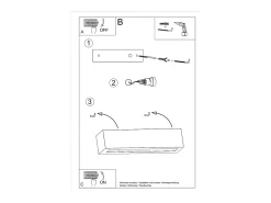 Sollux Lighting Aplique Para Pared-Applique Up & Down Nero E27 Apliques Up & Down E27 Negro