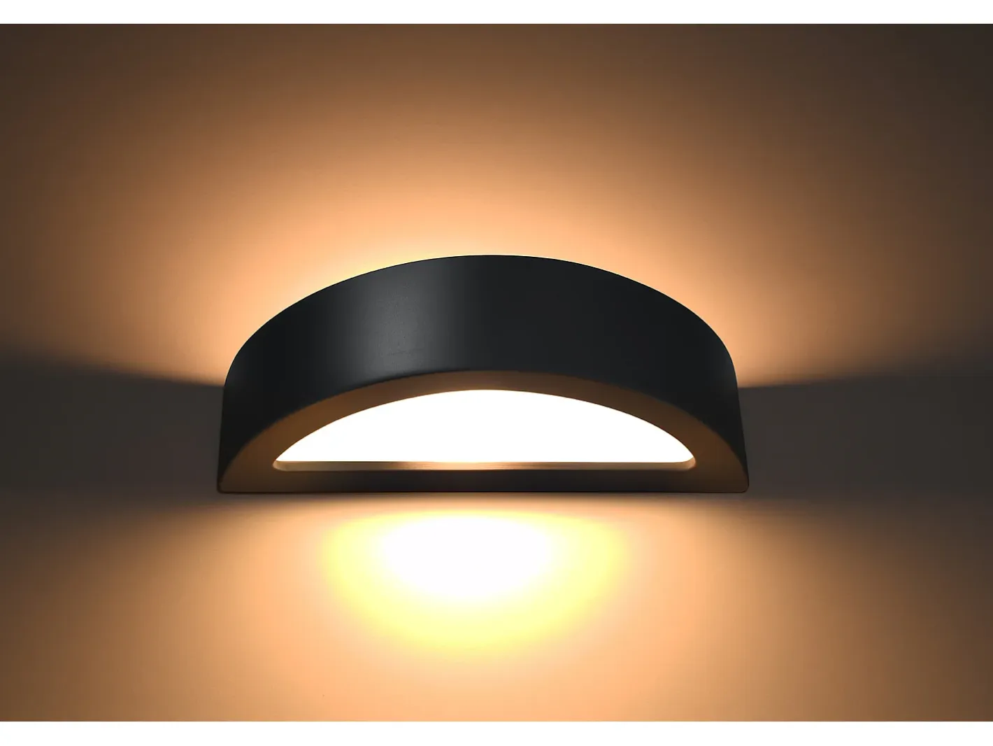 Outlet Sollux Lighting Applique Up & Down Nero E27 Apliques Up & Down E27 Negro