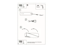 Best Sollux Lighting Applique Up & Down Twist Grigio E27 Apliques Up & Down Twist E27 Gris