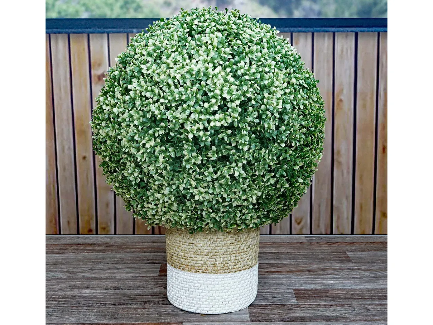 MCW Planta Artificial-Arbusto artificial -L77, Blanco
